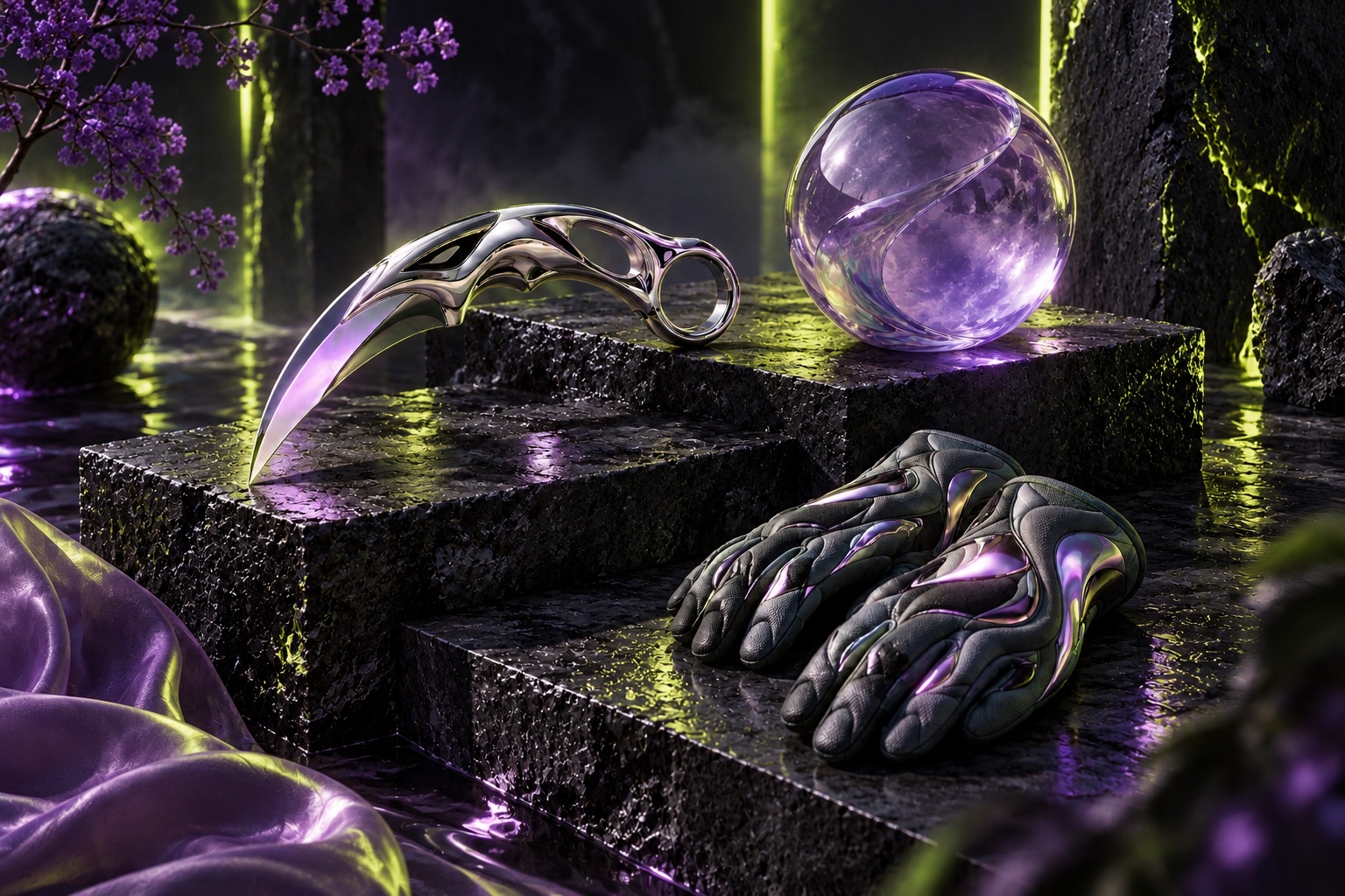 Chrome Theory decorative campaign illustration